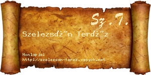 Szelezsán Teréz névjegykártya