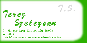 terez szelezsan business card